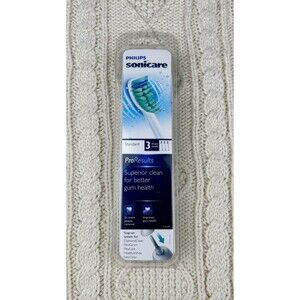 NIP Philips Sonicare Pro Results Standard Three (3) Brush Head Replacements